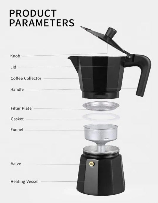 Cafetera Moka Italiana 300ml 9 Tazas