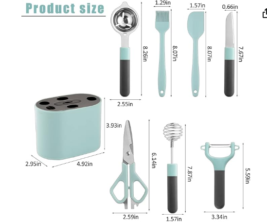 Set de Utensilios de cocina con 7 Piezas