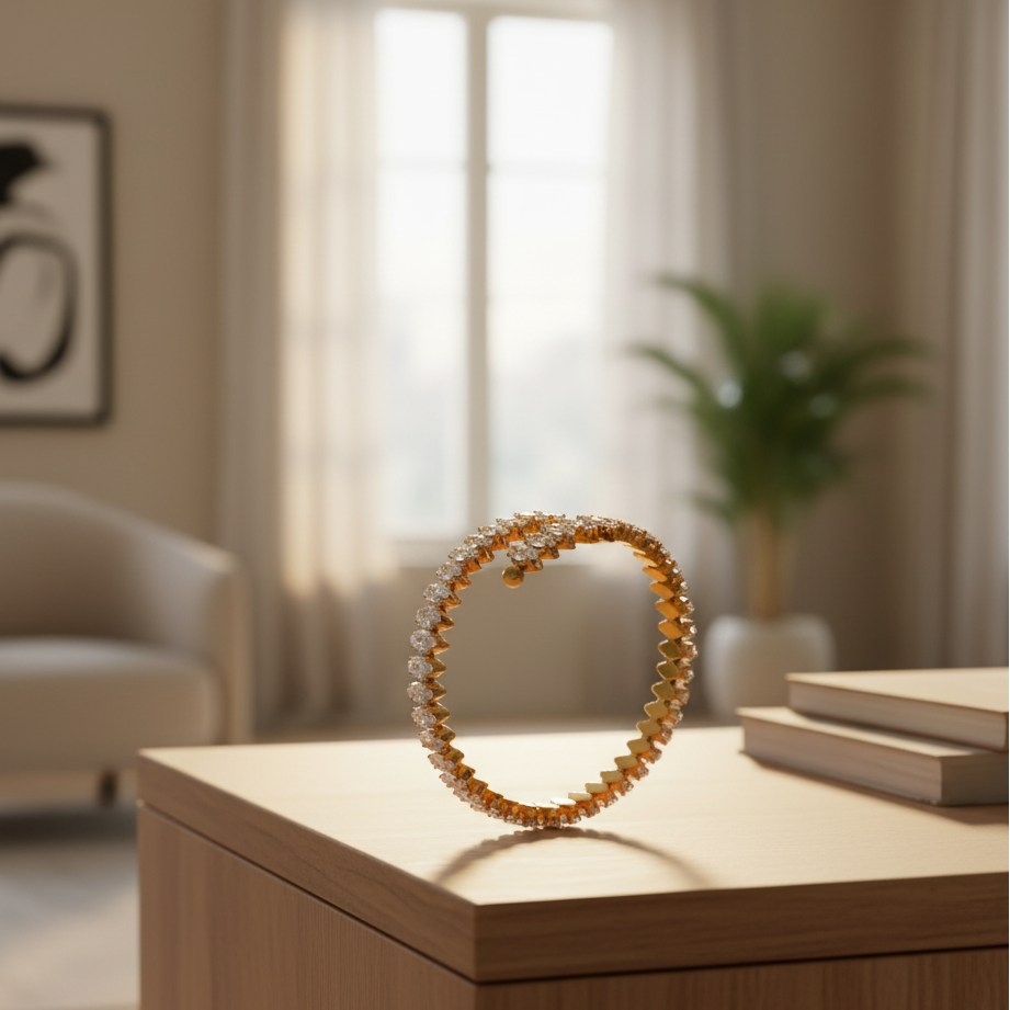 Brazalete de Lujo Circonio ELARA |ESENCIALES CURADOS 💎