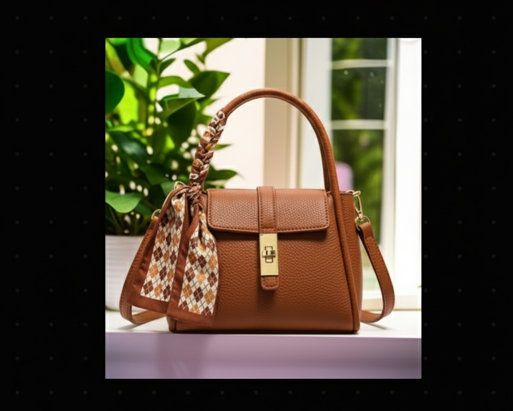 Mini Bolso Trapecio Clásico com lenço |ESENCIALES CURADOS 💎