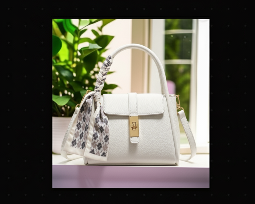 Mini Bolso Trapecio Clásico com lenço |ESENCIALES CURADOS 💎