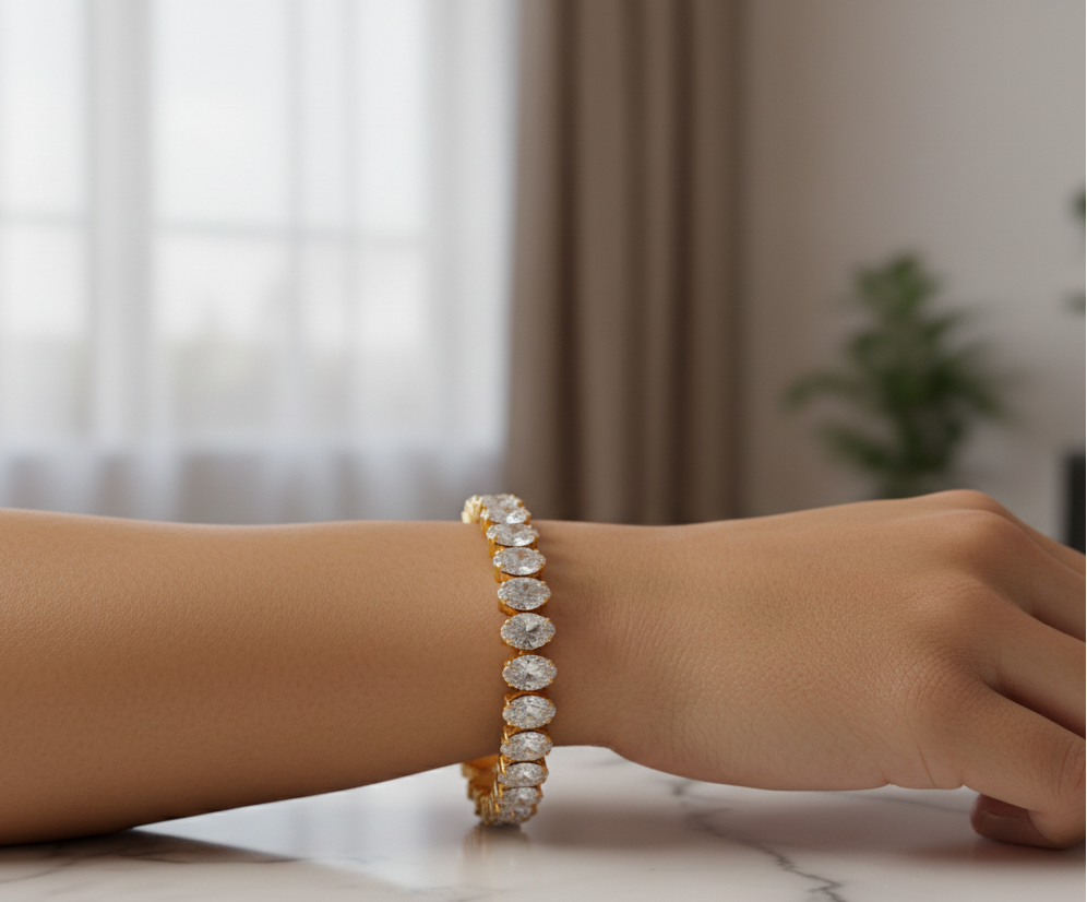 Brazalete de Lujo Circonio ELARA |ESENCIALES CURADOS 💎